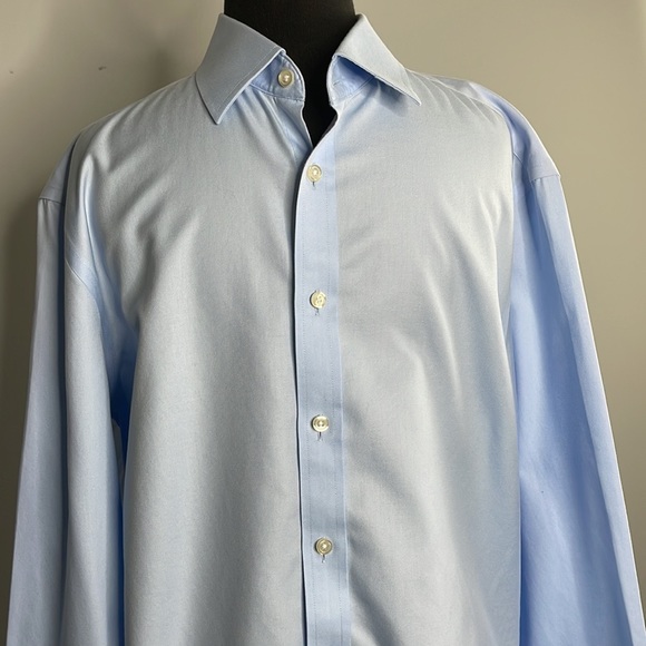 CHARLES TYRWHITT Blue Slim Fit Shirt 16 1/2/35in - Picture 5 of 9